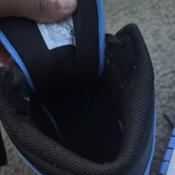 Jordan Nike University Blue & Black High Top Sneakers - Picture 5 of 6